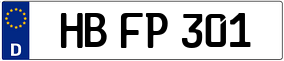 Trailer License Plate